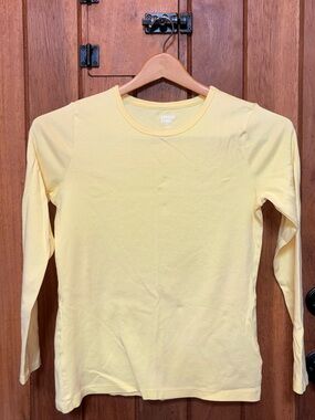 Lands’ End Summer Long SleeveTop in Buttercup Yellow